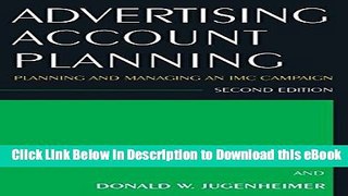[Get] Advertising Account Planning: Planning and Managing an IMC Campaign Popular Online