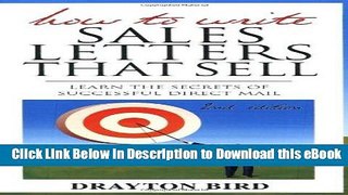 [Get] How to Write Sales Letters That Sell Free New