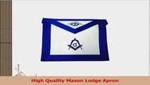 Blue Lodge Freemasons Apron Royal Blue Grosgrain Ribbon Borders Hand Embroidered MAMR1 130d2de9