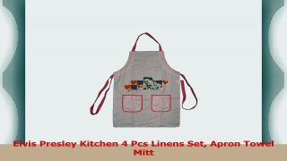 Elvis Presley Kitchen 4 Pcs Linens Set Apron Towel Mitt f11743c7