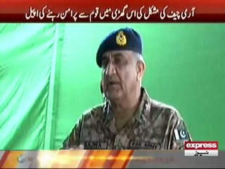 COAS Qamar Bajwa on Sehwan