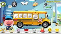 Dr Pandas Garage - Taxi, School Bus, Ambulance, Car Games for kids cars