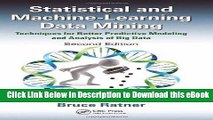 [Get] Statistical and Machine-Learning Data Mining: Techniques for Better Predictive Modeling and