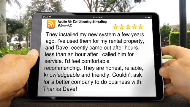 Loveland HVAC Contractor – Apollo Air Conditioning & Heating Fantastic 5 Star Review