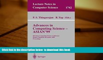 PDF [FREE] DOWNLOAD  Advances in Computing Science ASIAN 99 BOOK ONLINE