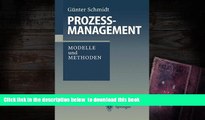 PDF [FREE] DOWNLOAD  Prozeßmanagement: Modelle und Methoden (German Edition) [DOWNLOAD] ONLINE