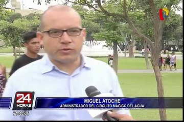 Circuito Mágico del Agua: personas trepan rejas para ingresar sin pagar