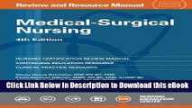 FREE [PDF] Medical-Surgical Nursing Review and Resource Manual, 4th Edition Full Book