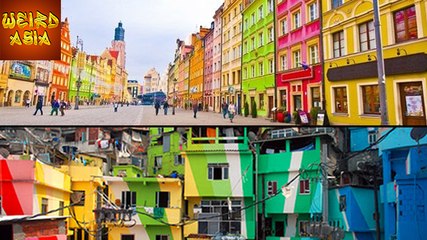 Five Most COLORFUL Places Around The World | Weird Asia