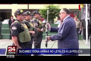 Sucamec donó armas no letales a Policía