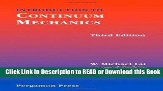 Books Introduction to Continuum Mechanics, Third Edition Free Books