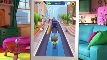 Talking Angela Plays Talking Tom Gold Run Gameplay