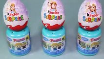 Frozen Kinder Surprise Eggs and Fashems Olaf Anna Sven Toys