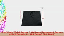 Chef Code Waist Server  Waitress Restaurant Aprons with 2 Pockets 1100 Packs 10 7958953e