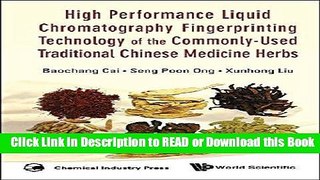 Books High Performance Liquid Chromatography Fingerprinting Technology Of The Commonly-Used