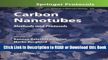 [PDF] Carbon Nanotubes: Methods and Protocols Download Online