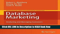 [Reads] Database Marketing: Analyzing and Managing Customers (International Series in Quantitative