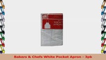 Bakers  Chefs White Pocket Apron  3pk a365f03c