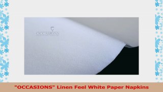 Occasions 120Piece Dinner Size Linen FeelAirlaid Paper Napkins White 2209517c