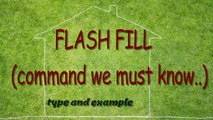 Flash Fill | MS Excel 2016 | MS Excel Tips and Tricks