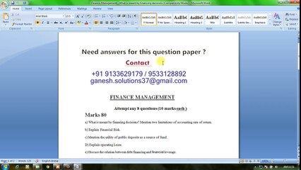 Finance Management - What is meant by financing decisions