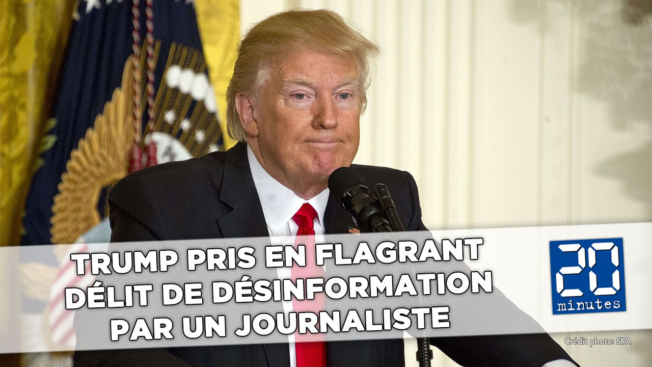 Trump pris en flagrant délit de désinformation par un journaliste