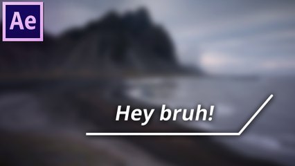 Lower Third After Effects tutorial  Simple one with mask