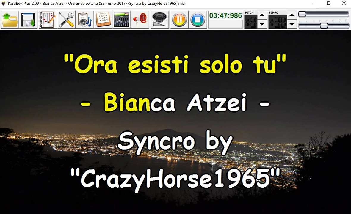 Bianca Atzei - Ora esisti solo tu (2) (Sanremo 2017) (Syncro by CrazyHorse1965) Karabox - Karaoke