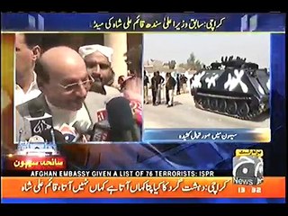 Sehwin Sharif Victims take class of Qaim Ali Shah over Less Medical Facilities