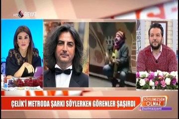 Çelik'i metroda şarkı söylerken görenler şaşırdı