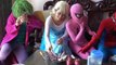 #Frozen Elsa Spiderman Pink Spidergirl vs Joker FART Pranks w/ Funny pranks video for Kids