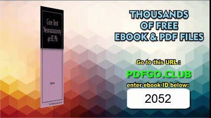 Core Text Neuroanatomy 4e IE Pb P