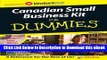 EPUB Download Canadian Small Business Kit For Dummies (CUSTOM Canada Post Edition) Read Online