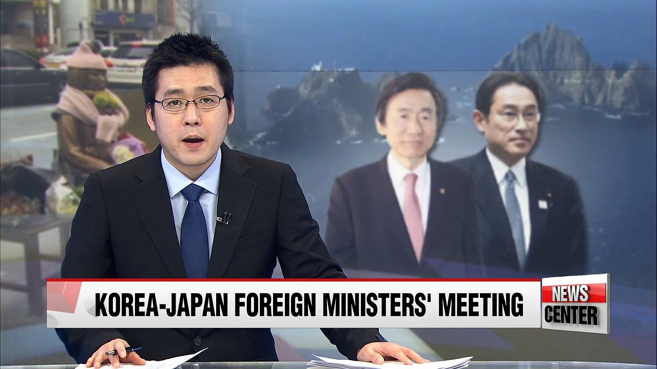 Foreign ministers from S. Korea and Japan meet for first time since diplomatic row over so-called comfort woman statue in front of Japanese consulate in Busan