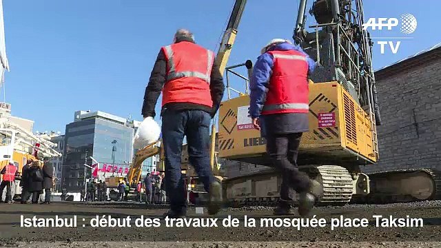 Istanbul : début des travaux de la mosquée place Taksim