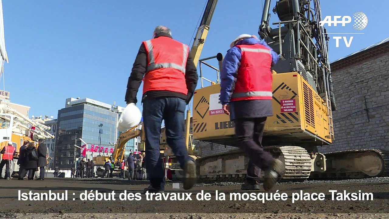 Istanbul : début des travaux de la mosquée place Taksim