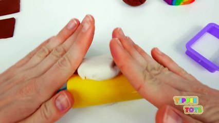 How to Make Play Doh Rainbow SLIME Ice Cream Sandwich | DIY Fun & Easy Play Dough Ice Crea