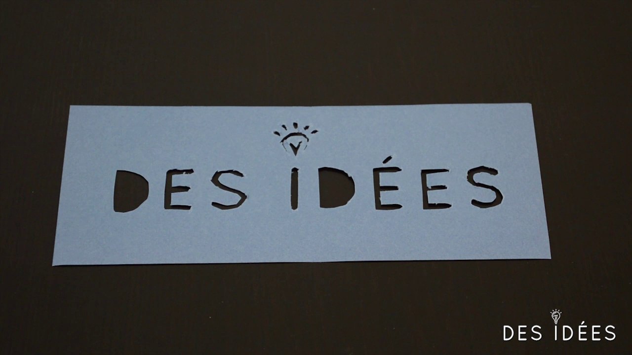 DIY : Fabriquez votre pochoir personnalisé