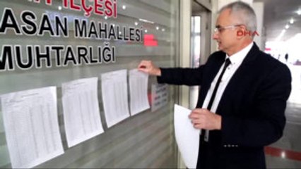 Kocaeli Seçmen Listeleri Asıldı