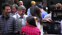 Aman Clooney Visits George Clooney on.....