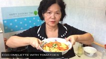 HOW TO COOK EGG OMELETTE WITH TOMATOES