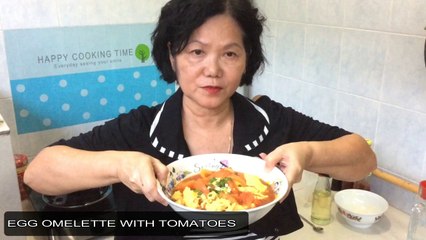 HOW TO COOK EGG OMELETTE WITH TOMATOES