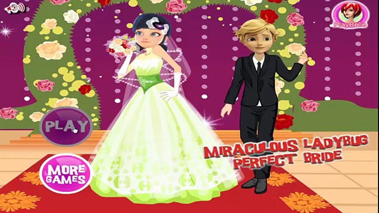 Ladybug Wedding Dress Up - Miraculous Ladybug and Cat Noir - Decoration Bride Game for Kid