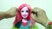 Play Doh Rainbow Dash Pinkie Pie Applejack Rarity Fluttershy Twilight Sparkle - Barbie Styling Head
