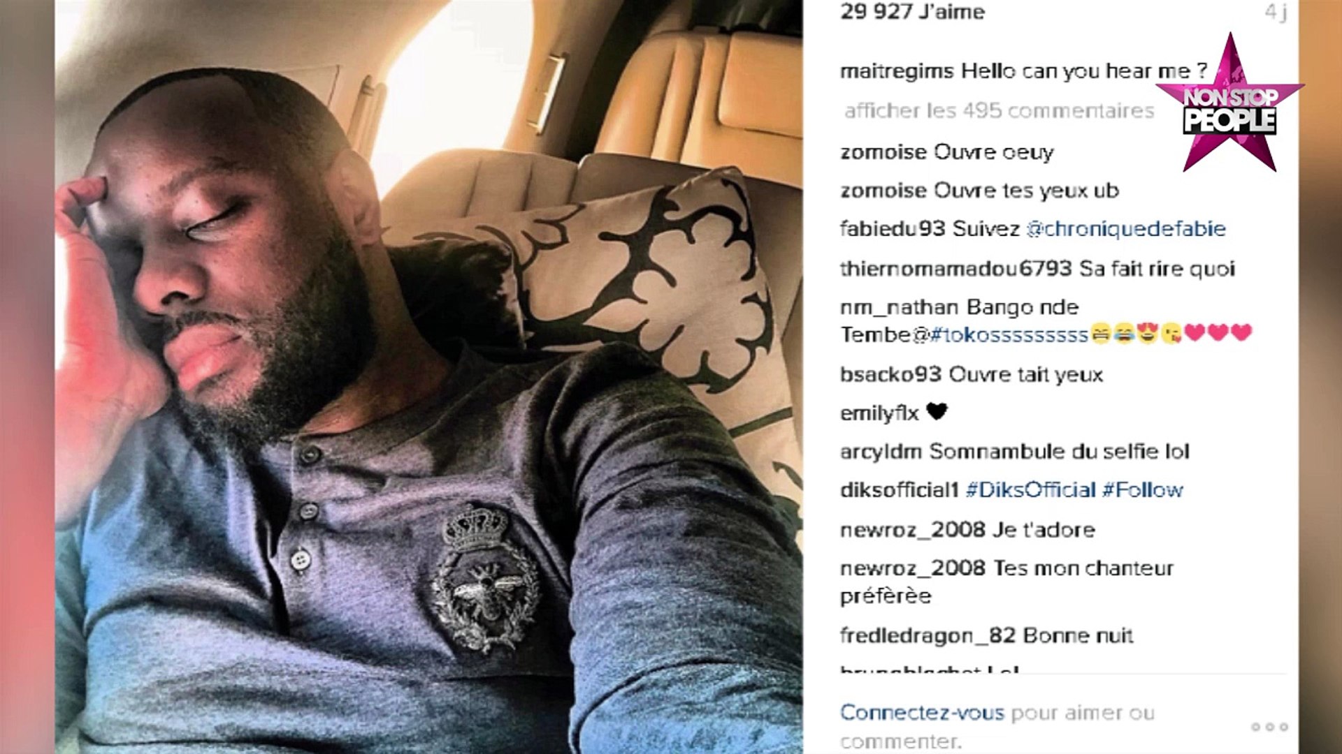 Maître Gims s'affiche sans lunettes de soleil sur Instagram (VIDEO) - Vidéo  Dailymotion