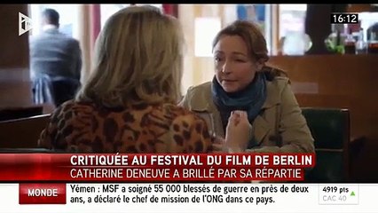 Catherine Deneuve clou le bec d'une journaliste en restant très classe