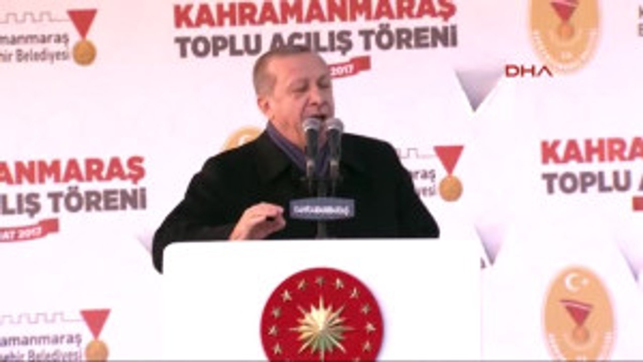 Kahramanmaraş Cumhurbaşkanı Erdoğan Toplu Açılış ve Temel Atma Törenine Katıldı-4