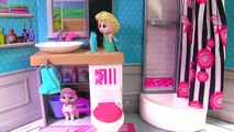 Disney Princesses Get Slimed in Toilet Accident! Toy Surprises and Stop Motion!