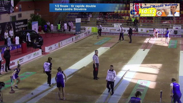 Demi-finales, Tir rapide en double, Italie Slovénie, Coupe du Monde Féminine des Nations, Saint-Vulbas 2017
