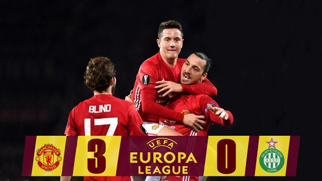 Manchester United vs Saint-Etienne 3-0 . All Goals and Extended Highlights - Europa League 16 february 2017